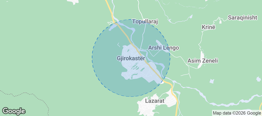 Gjirokastër Airbnb map